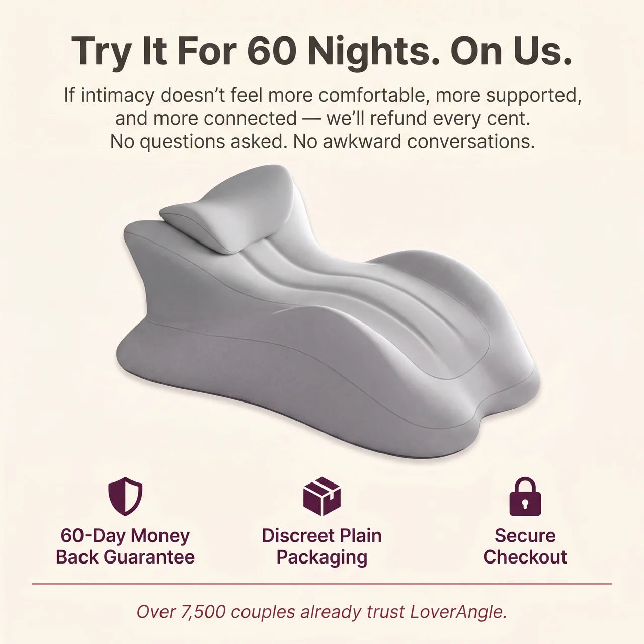 LoverAngle Intimacy Align Support Pillow